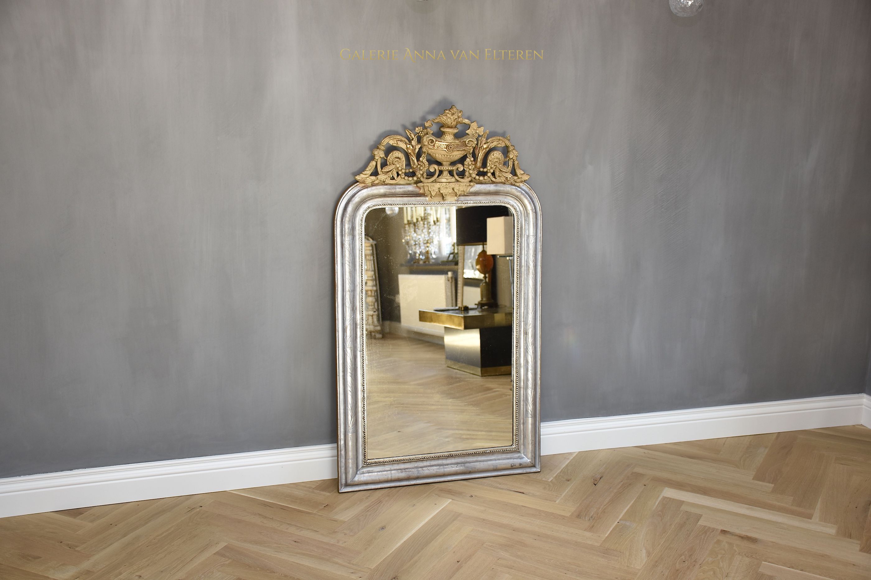 19th c. French mirror in Louis XVI style