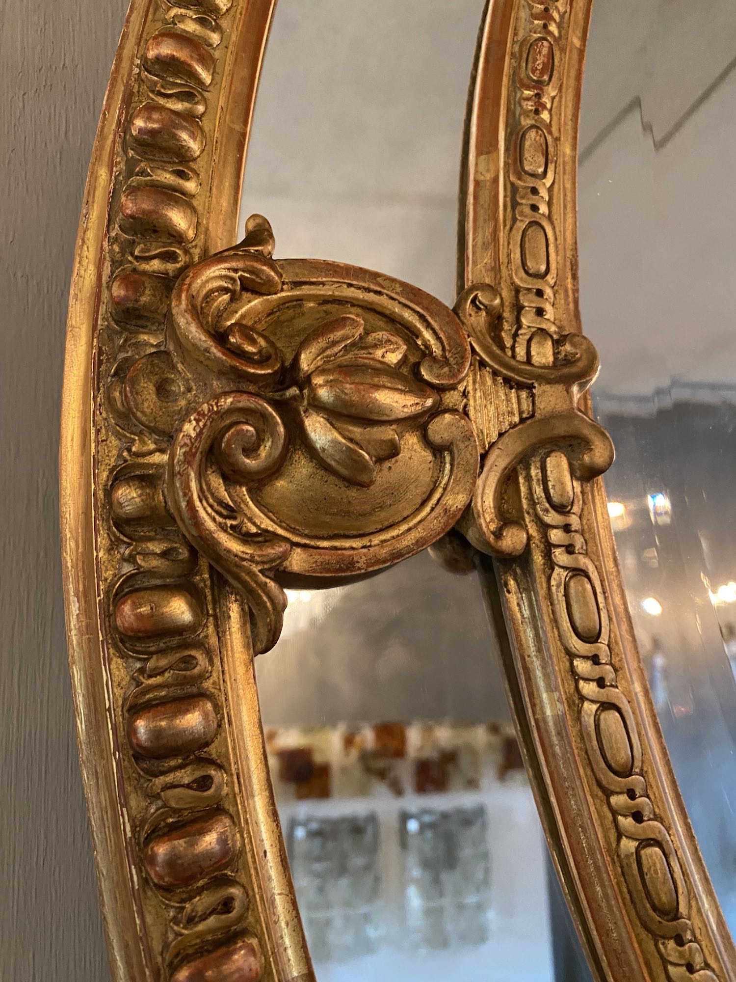 19th c. gilded mirror Napoleon III period