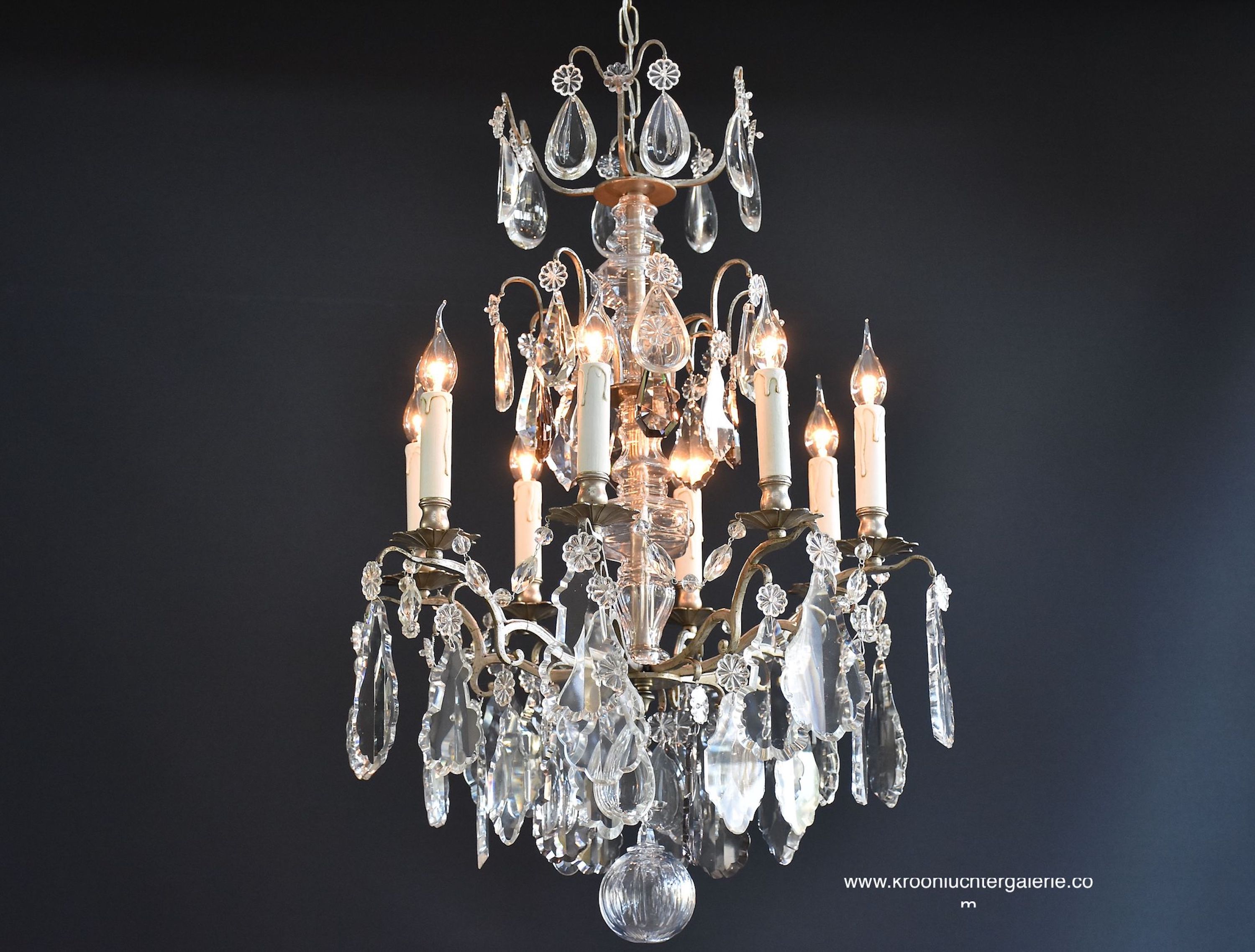 French crystal chandelier with 8 light