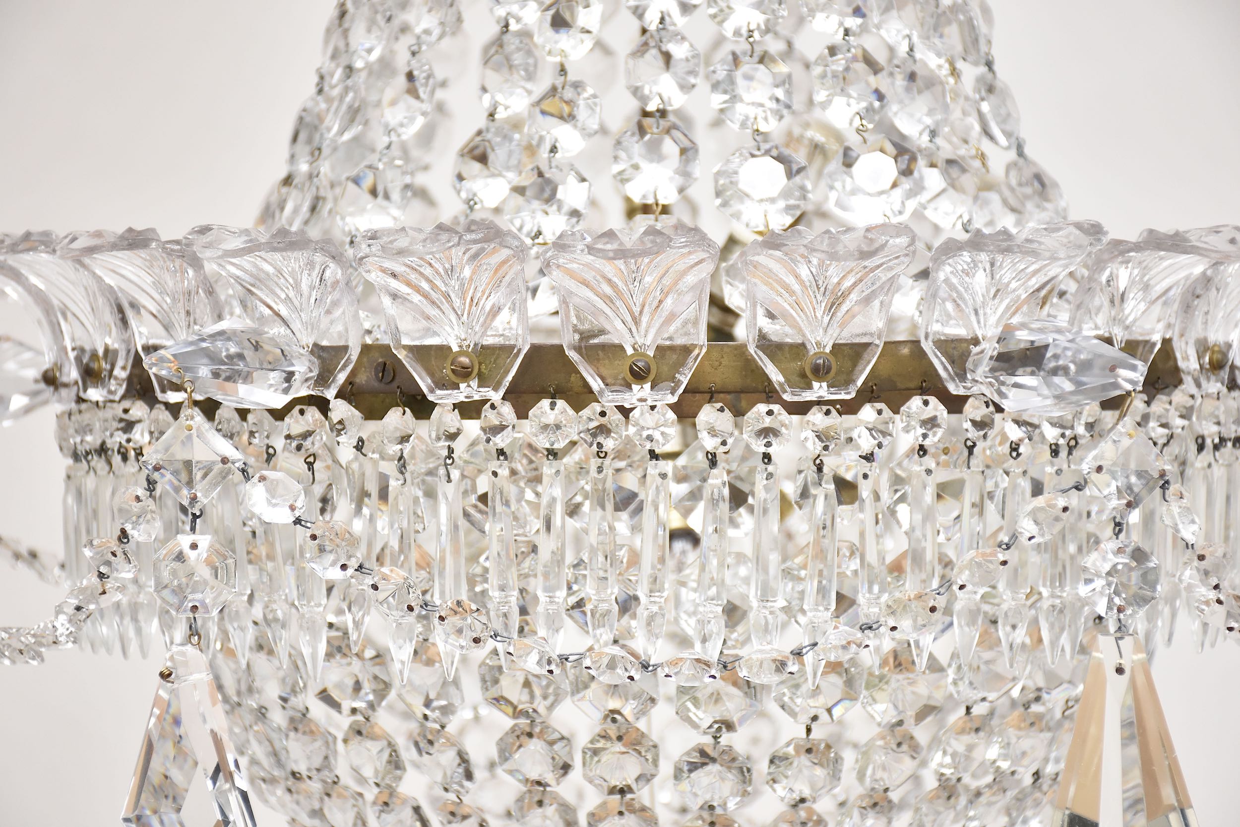 Crystal chandelier in the style of Louis XVI