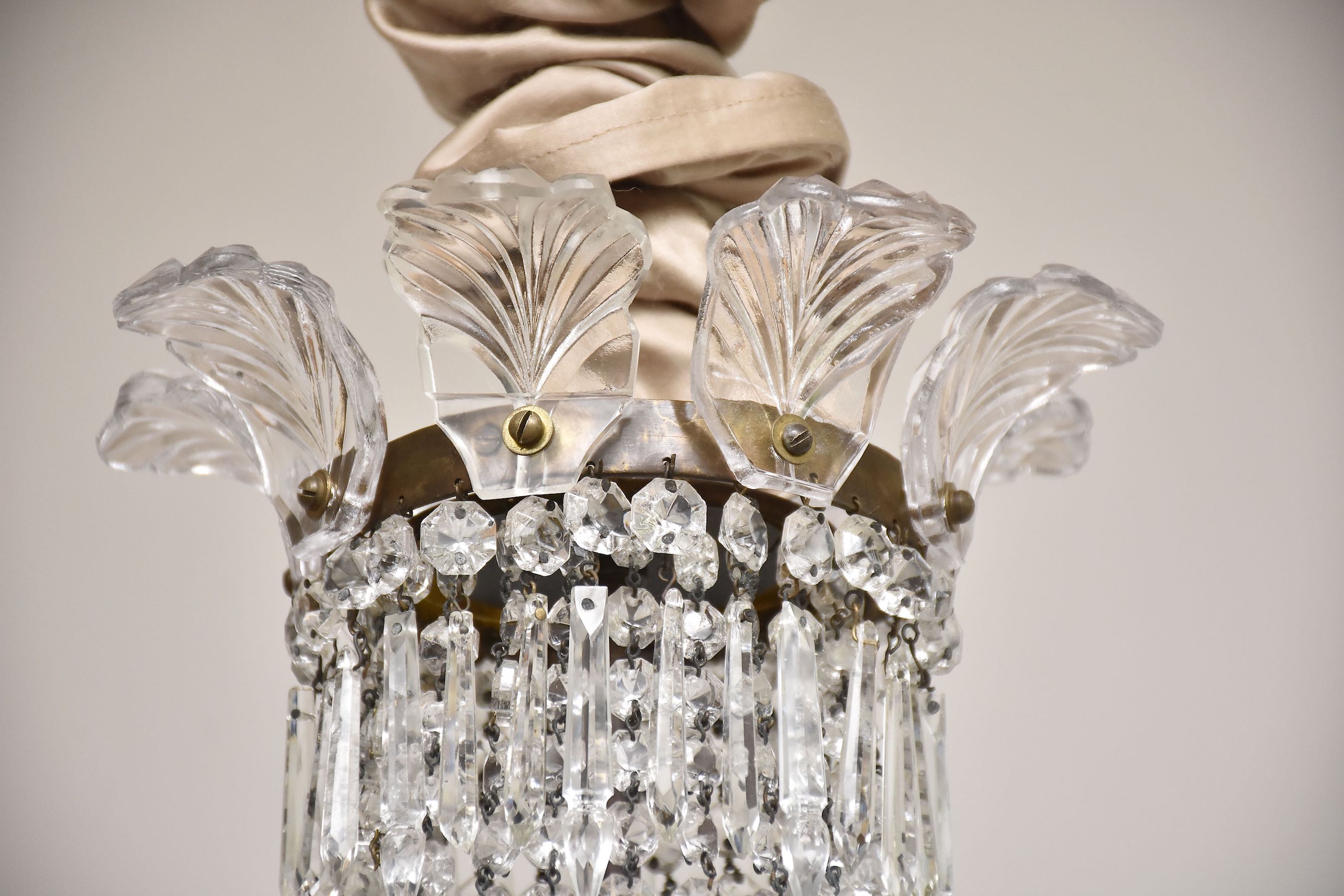 Crystal chandelier in the style of Louis XVI