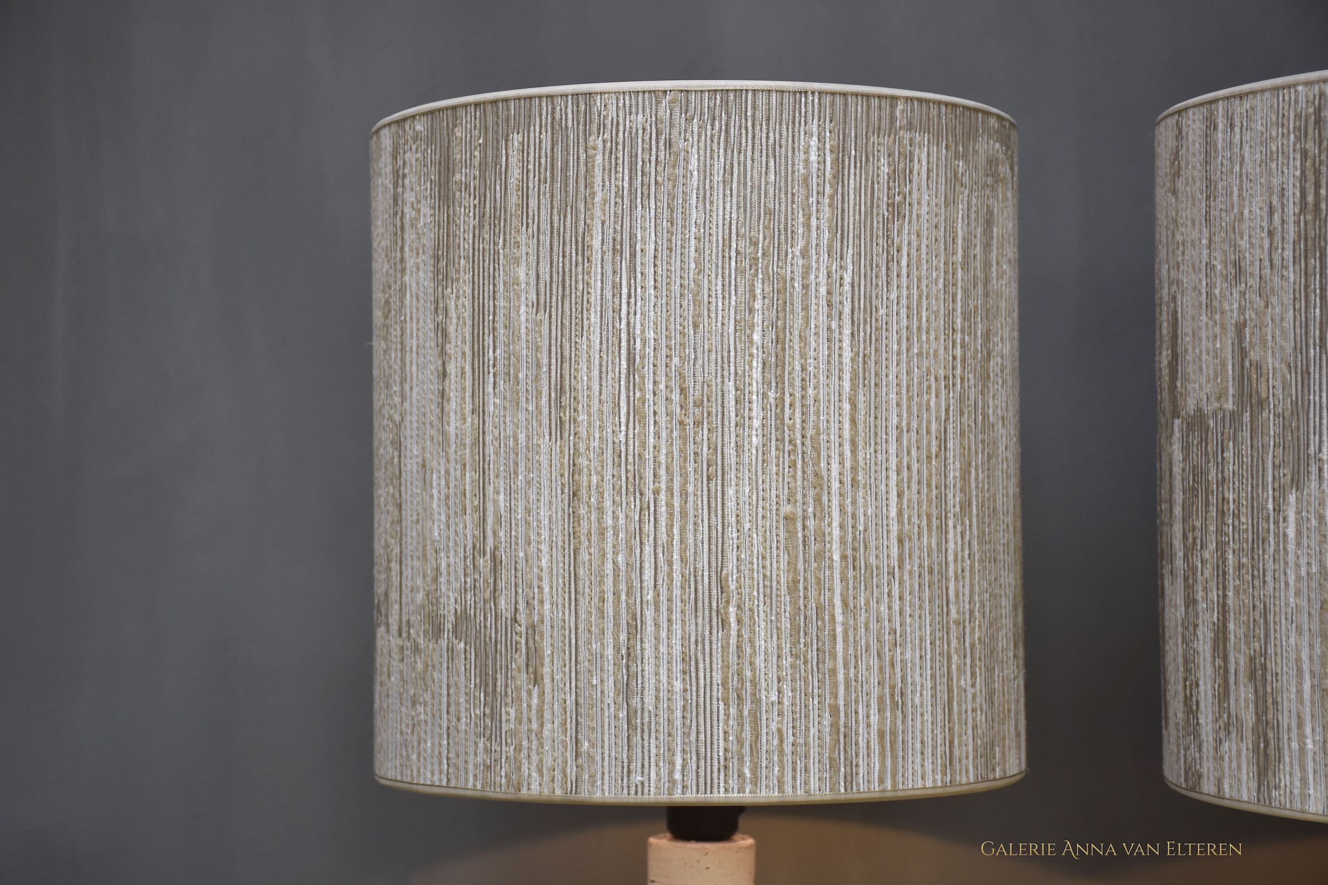 Pair of ceramic table lamps by Bitossi