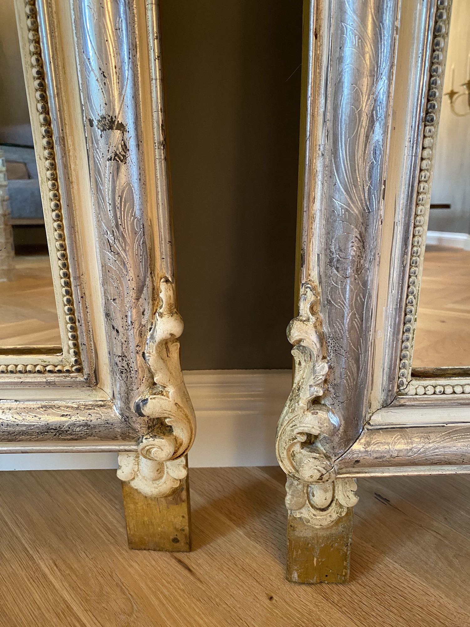 Pair of 19th c. French mirrors