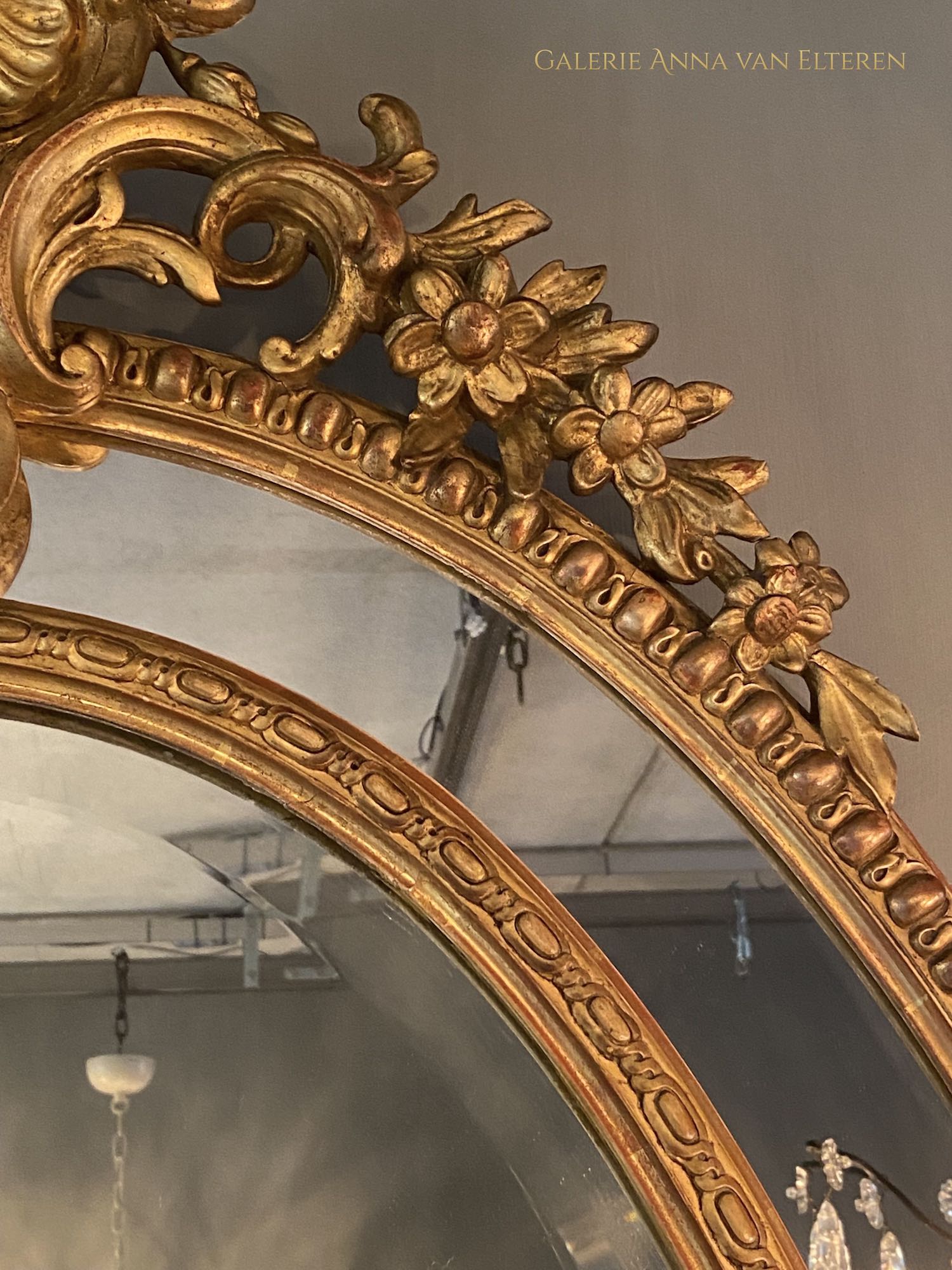19th c. gilded mirror Napoleon III period