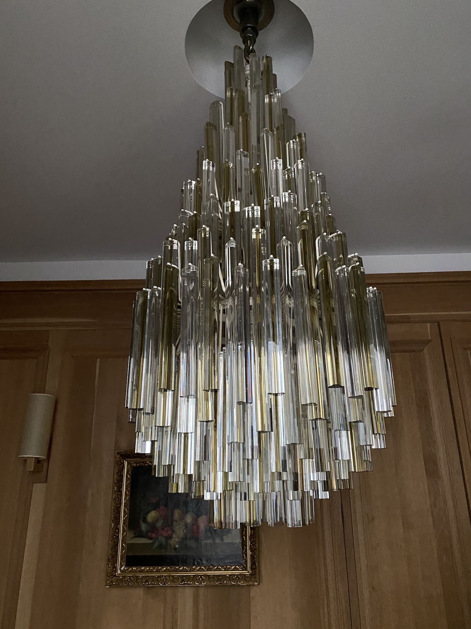 Large Murano Venini chandelier