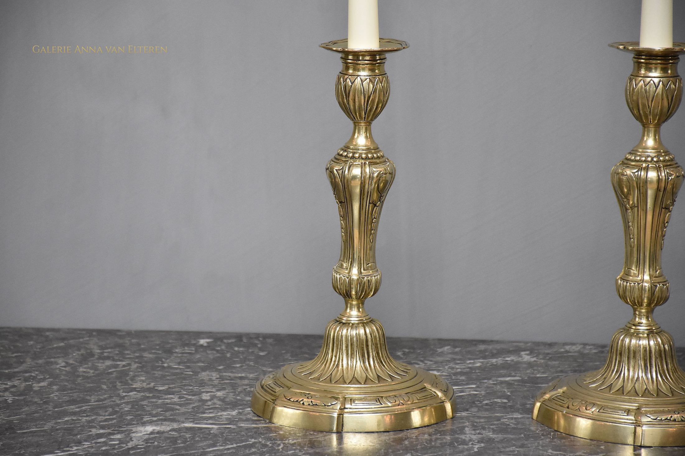 A pair of 18th c. French candlesticks Louis XVI