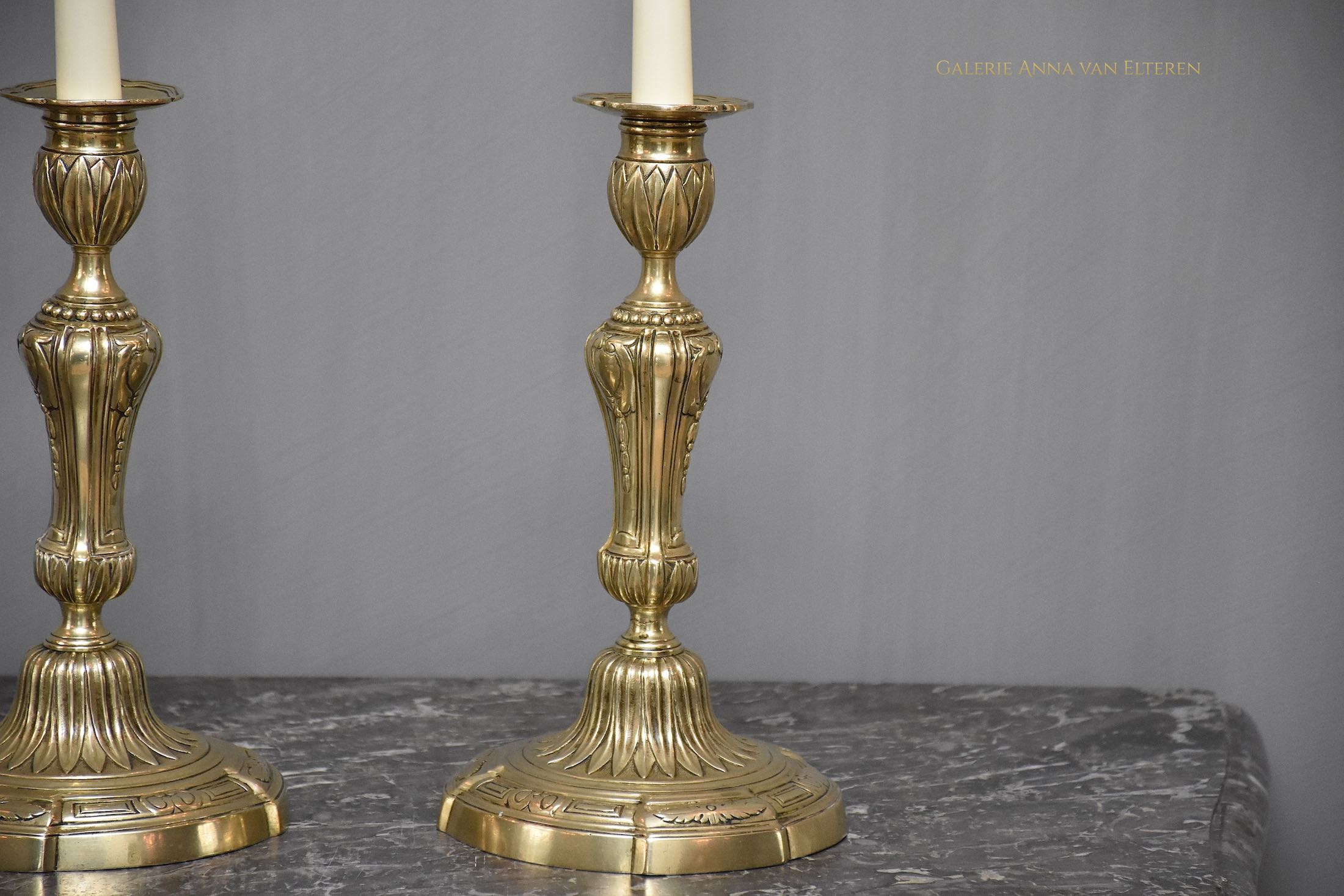 A pair of 18th c. French candlesticks Louis XVI