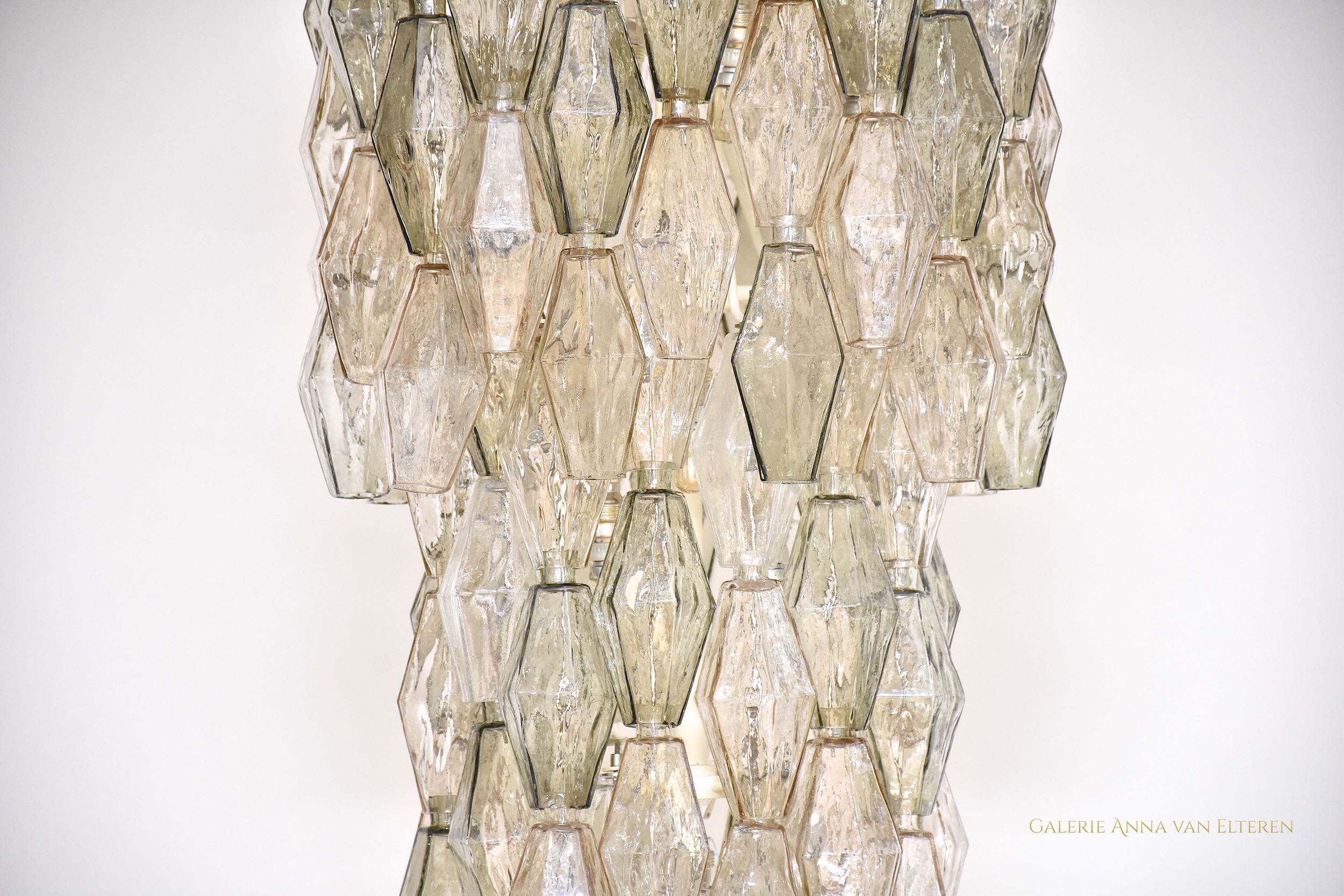 Mid-century chandelier 'Poliedri' by Carlo Scarpa for Venini Murano