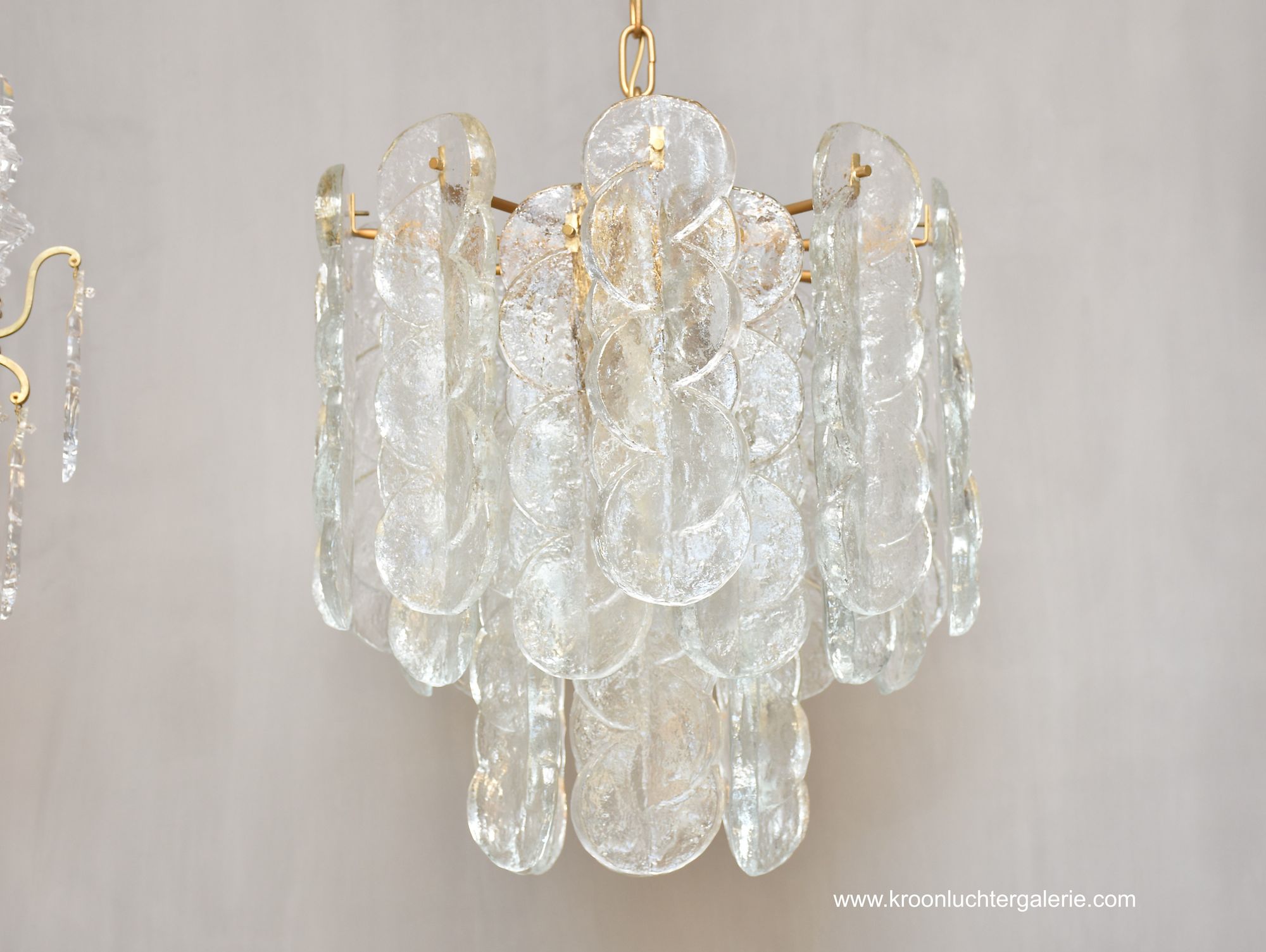 Large Murano chandelier by J.T. KALMAR
