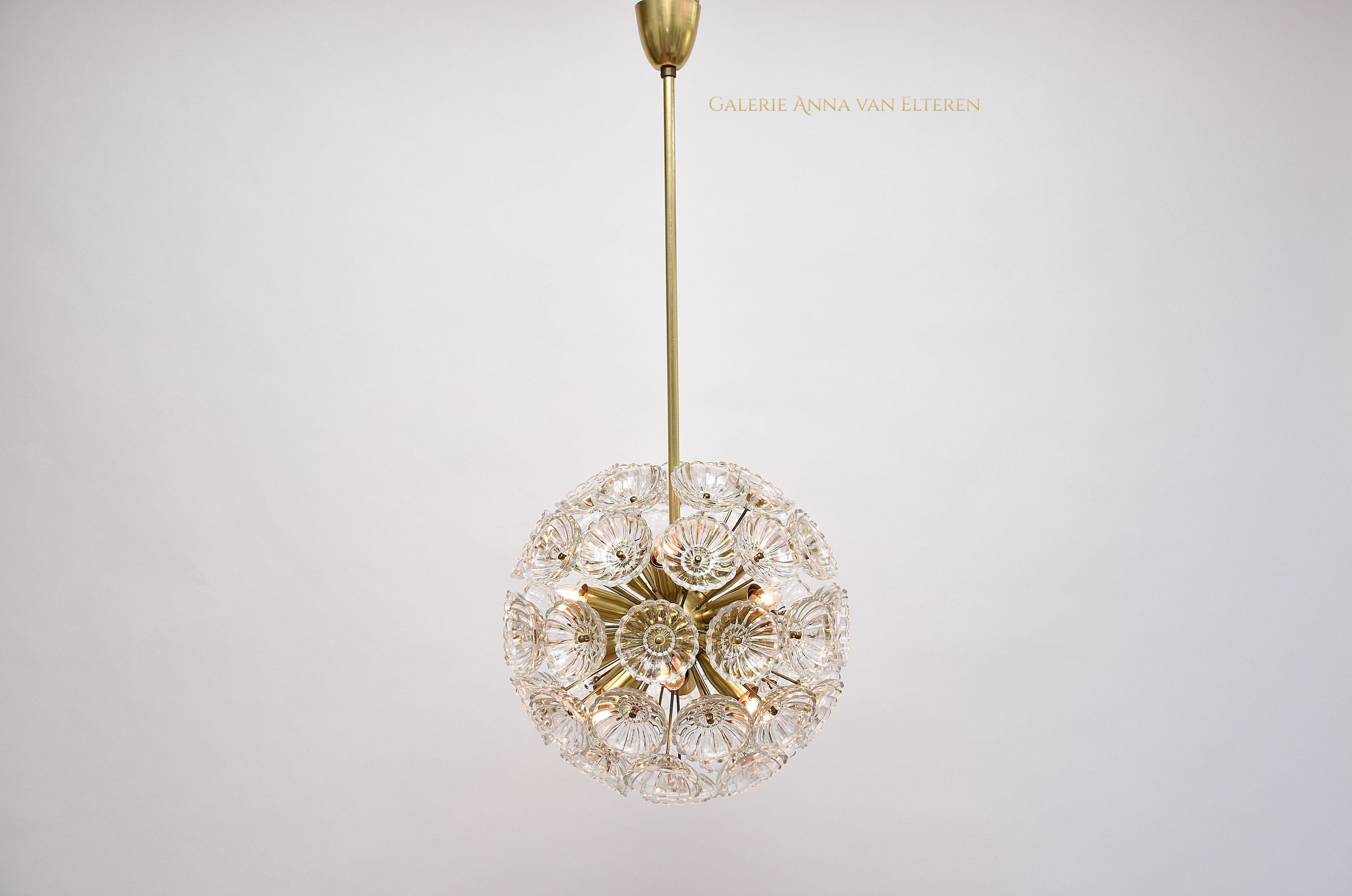 Mid-century  sputnik bloemen lamp