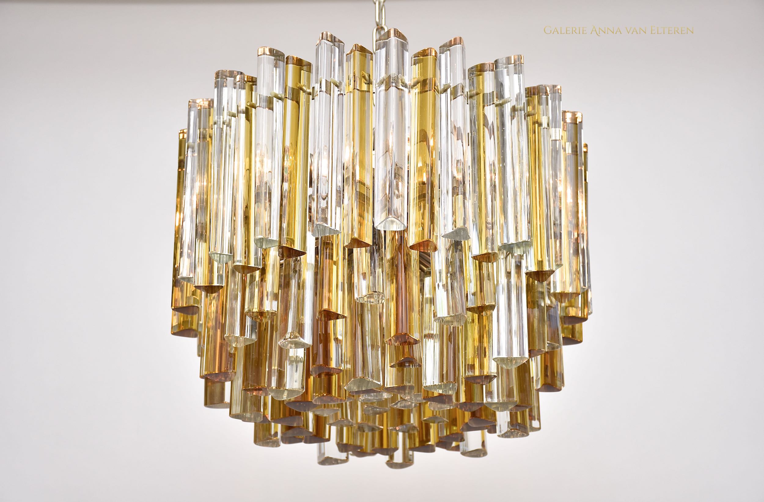 Venini Murano chandelier 'Trilobo' with 6 light