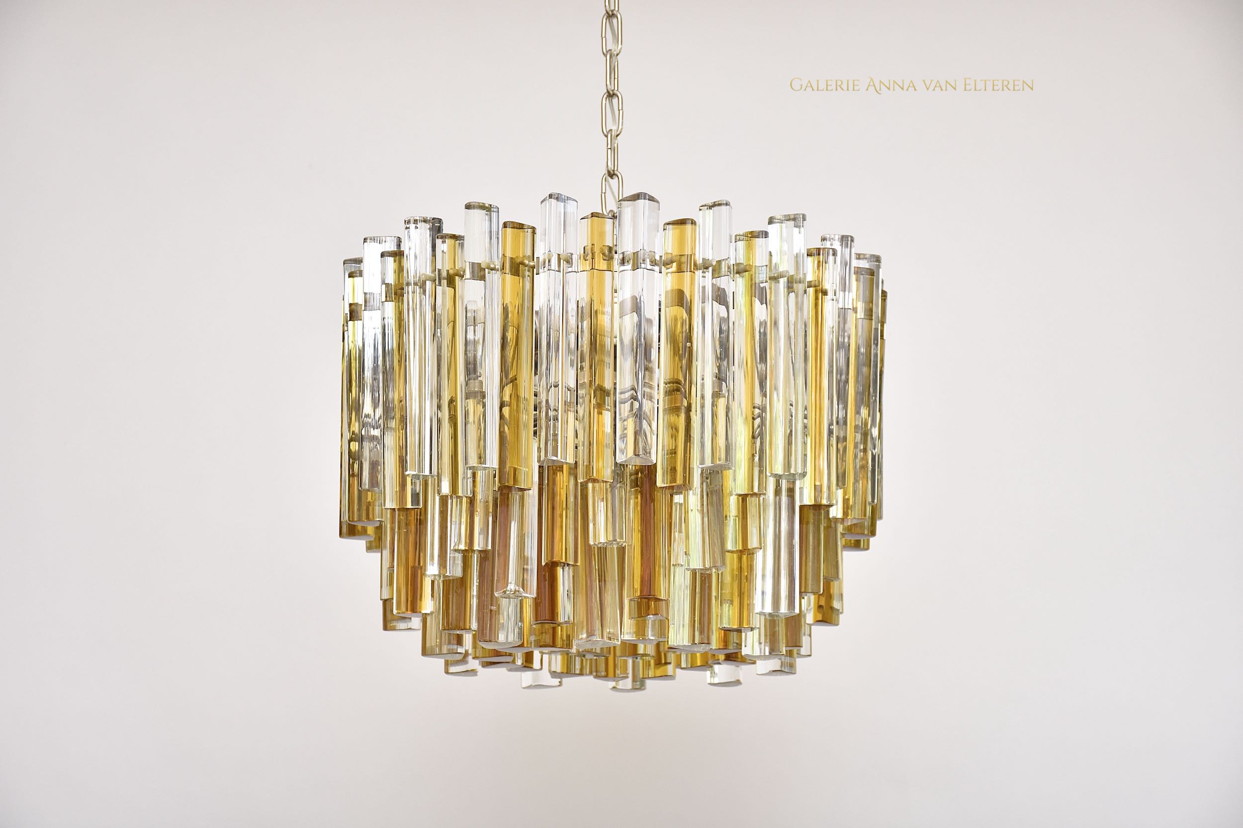 Venini Murano chandelier 'Trilobo' with 6 light