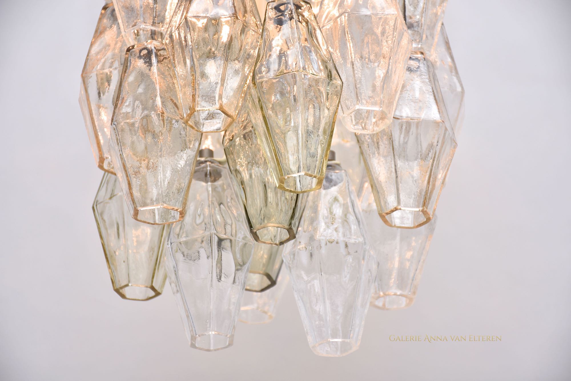 Paolo Venini chandelier Poliedri by Carlo Scarpa