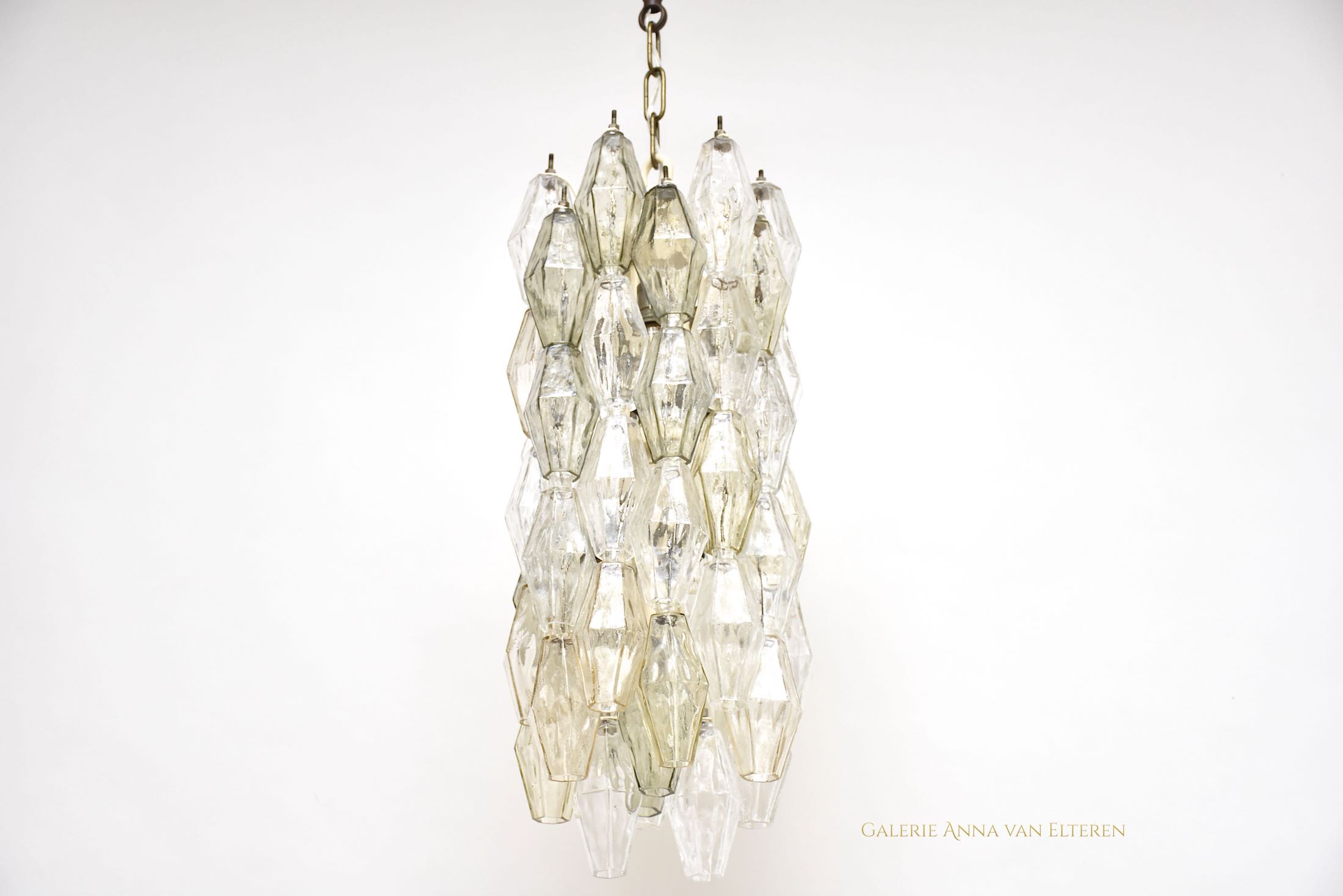 Paolo Venini chandelier Poliedri by Carlo Scarpa