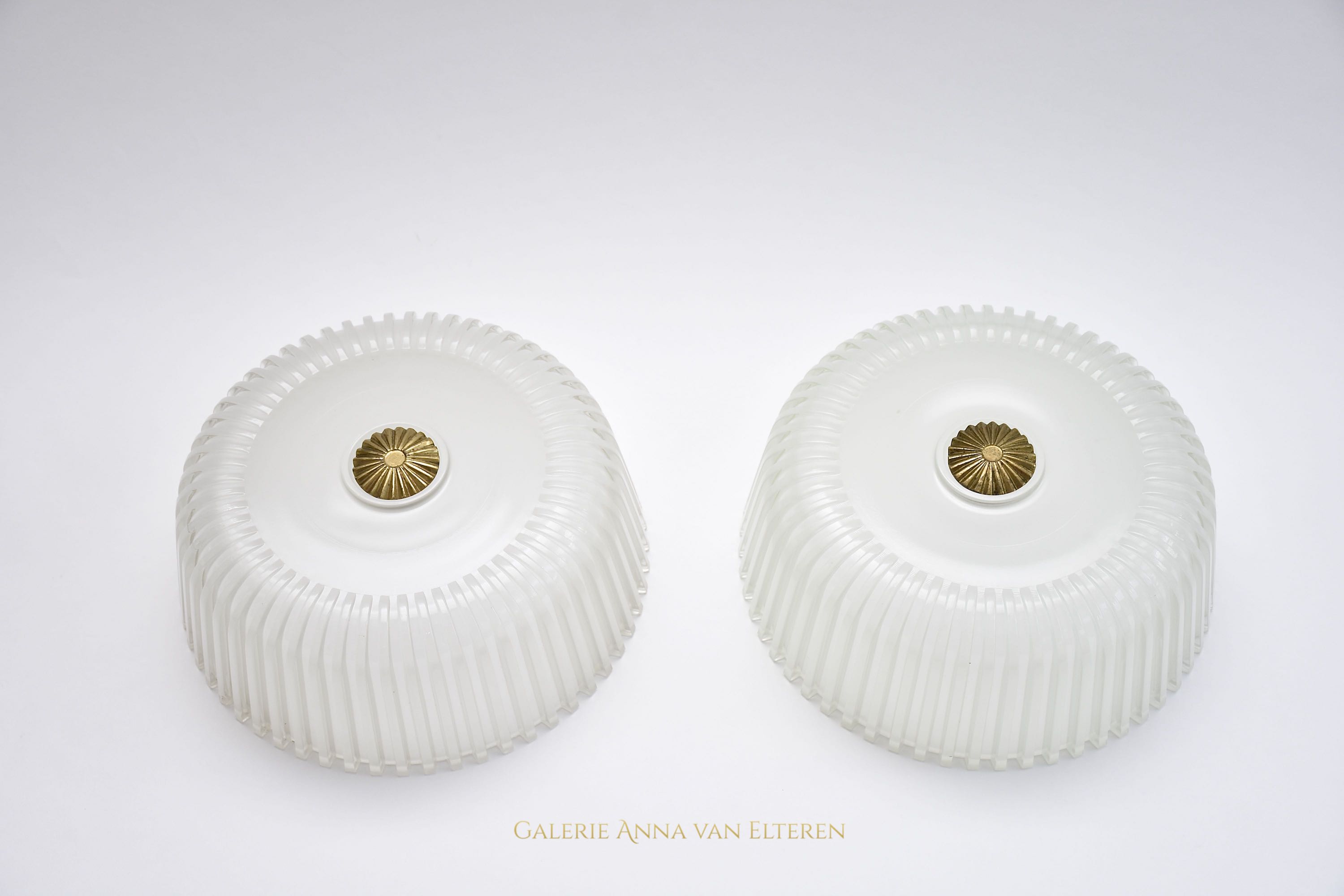 A pair of 2 ceiling fixtures by Vistosi- 2x pair available