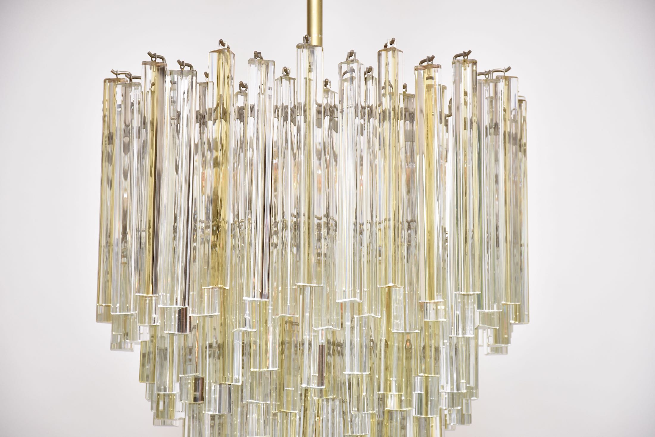 Mid-century Murano chandelier 'Trilobo' by Venini
