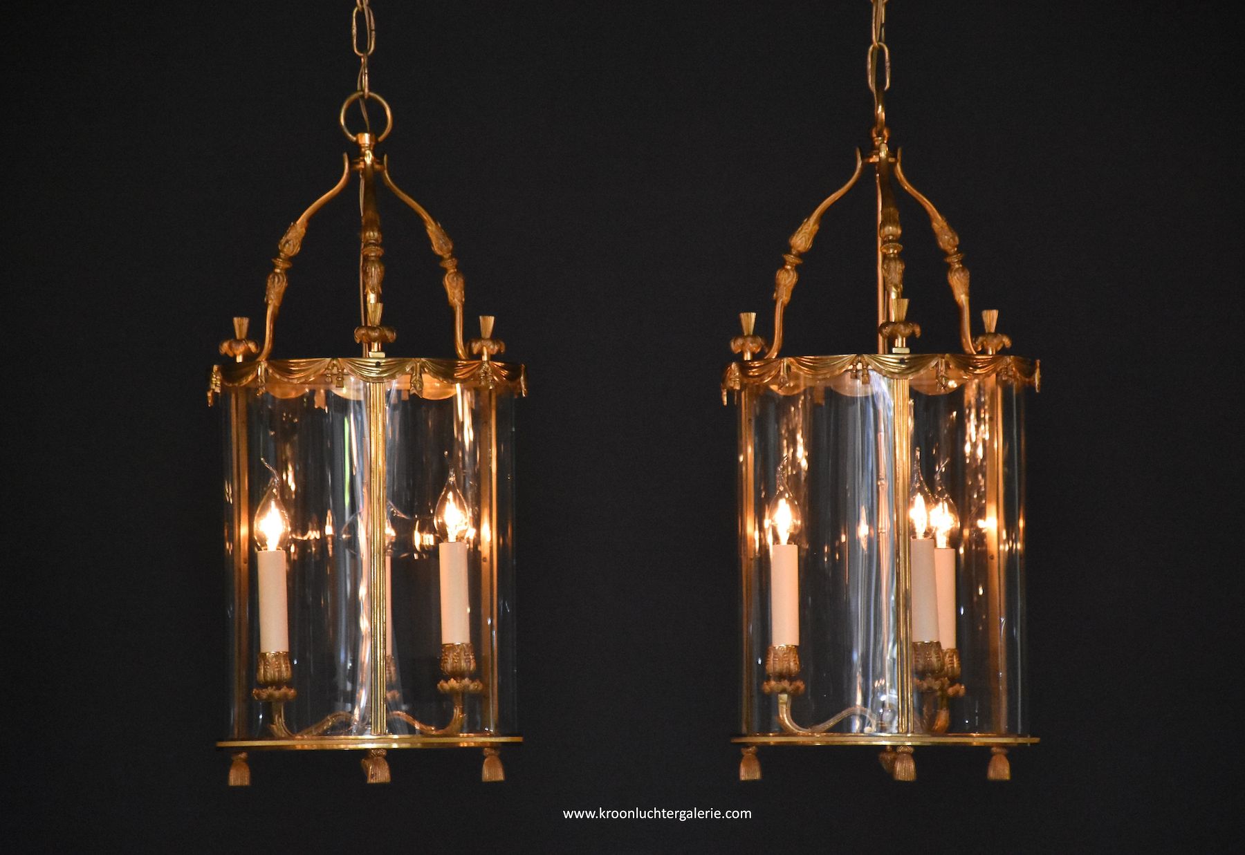 A pair of French lanterns
