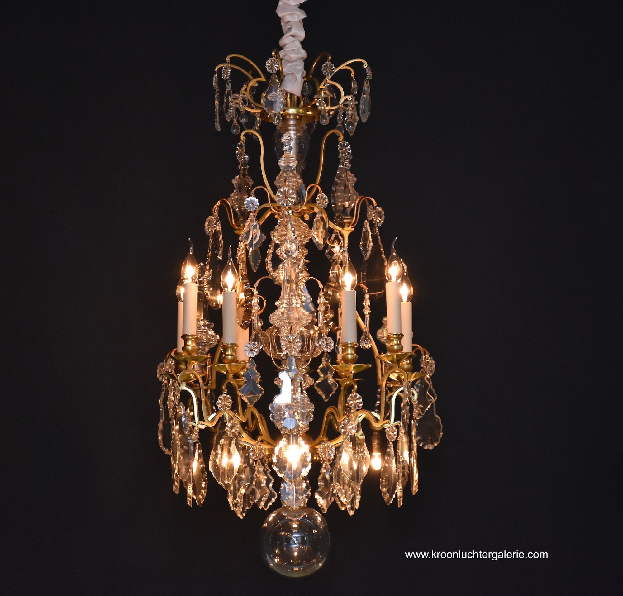French chandelier in the style of Louis XV 'lustre cage'