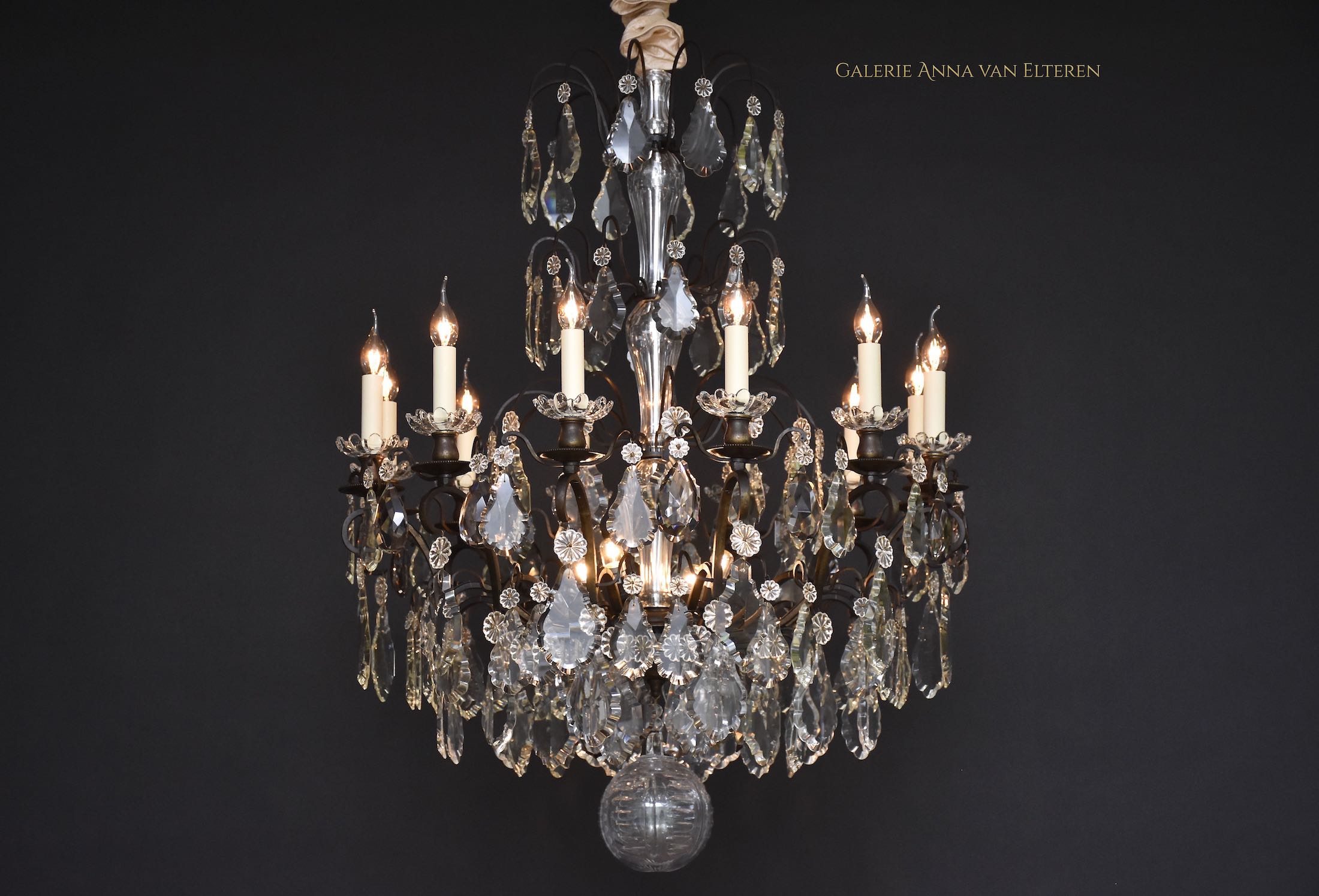 Large antique French chandelier