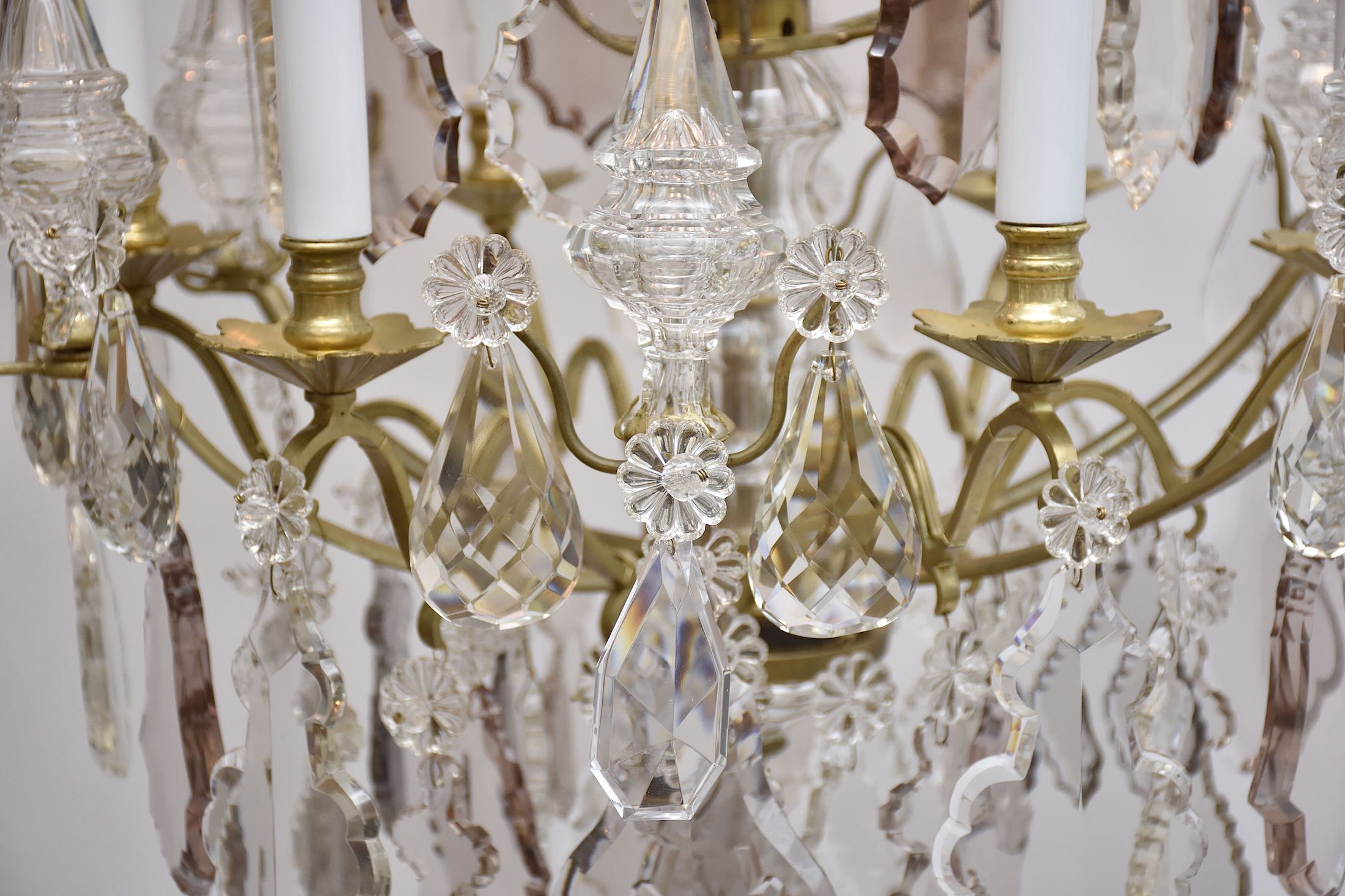 19th c. gilt bronze French chandelier