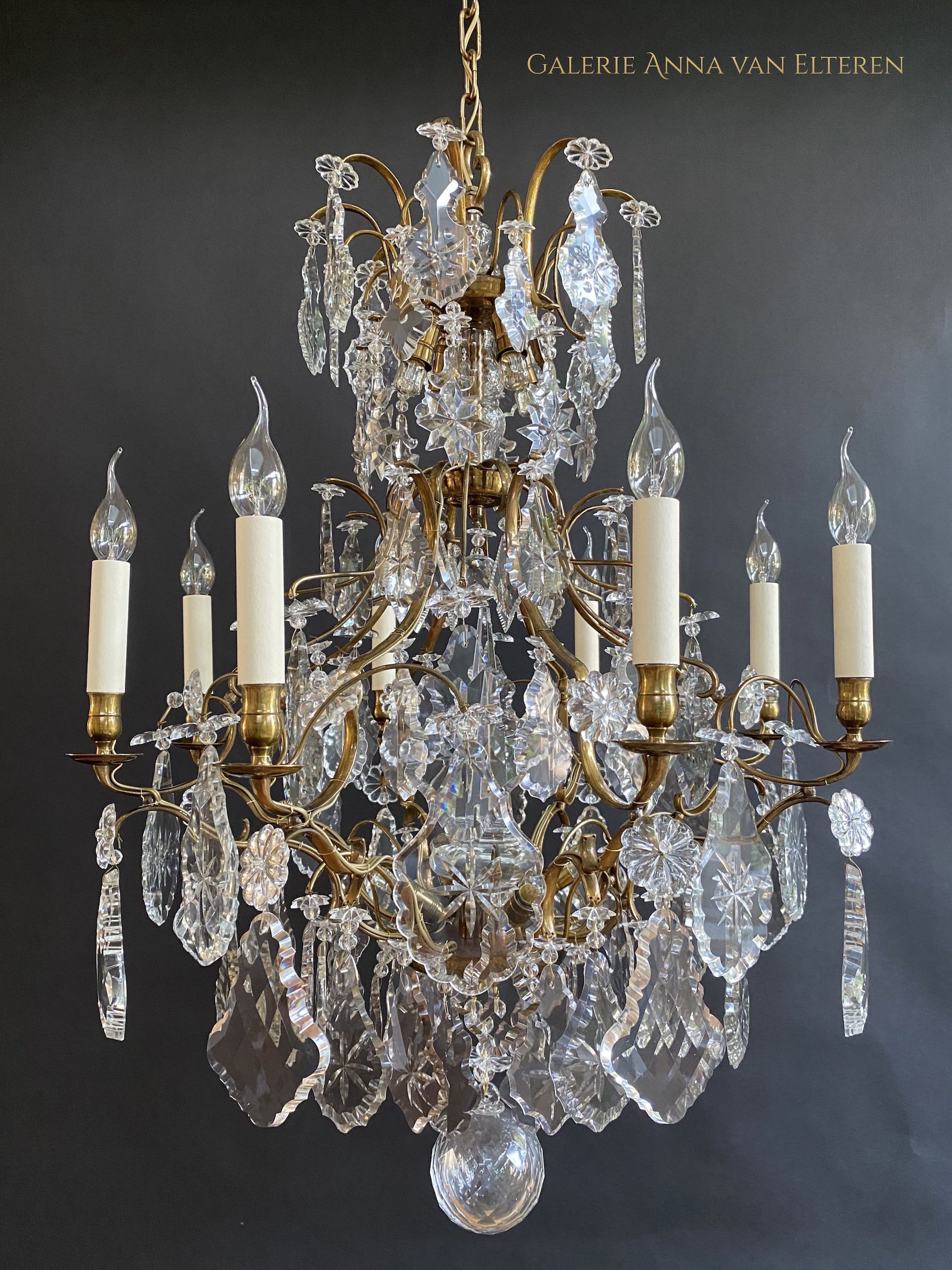 Antique chandelier in the style of Rococo