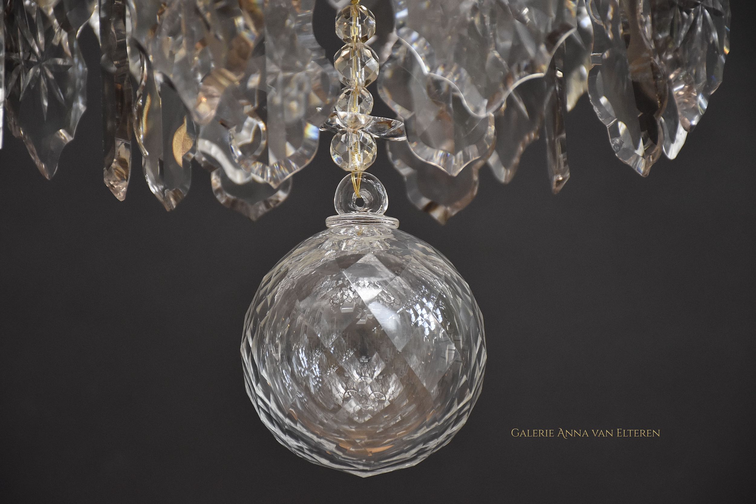 Antique chandelier in the style of Rococo