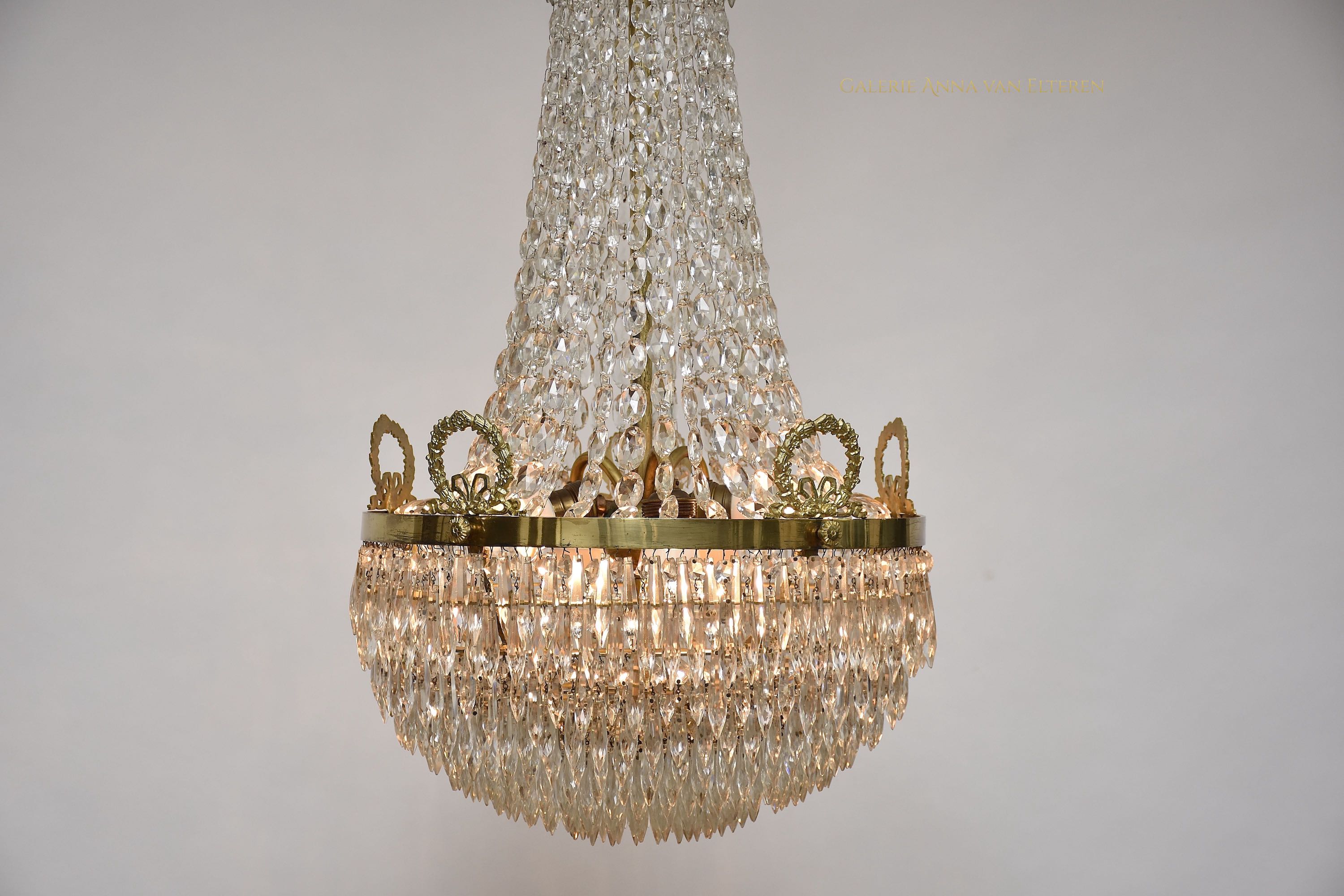 Empire style antique chandelier