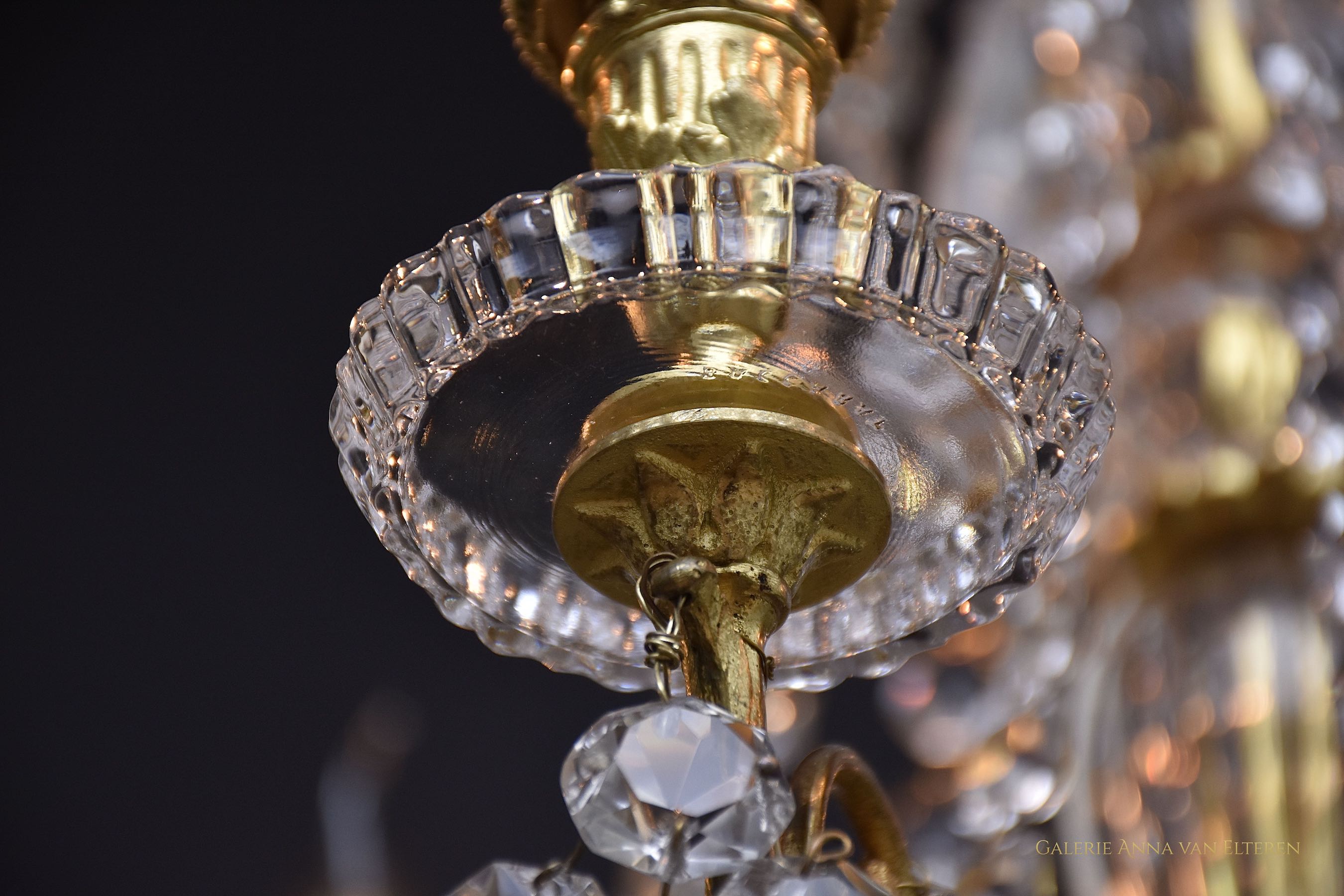 19th c. Baccarat chandelier in style of Louis XVI