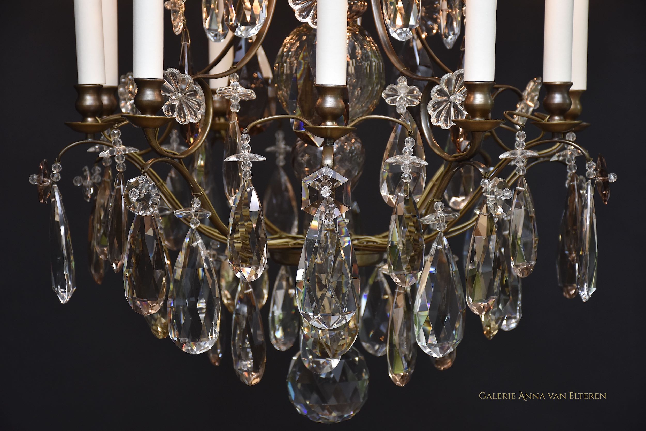 Antieke Rococo stijl kristallen kroonluchter