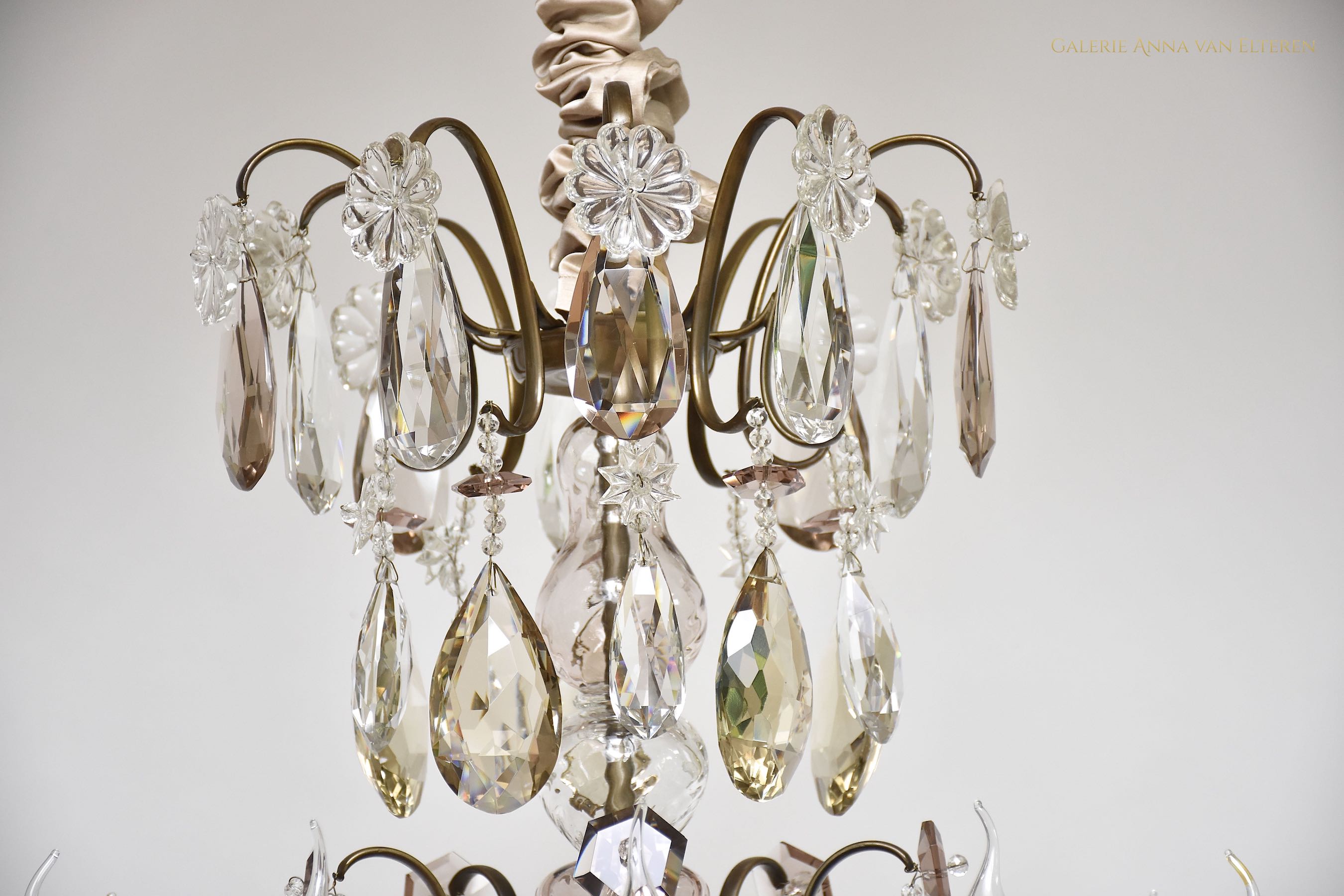 Antieke Rococo stijl kristallen kroonluchter