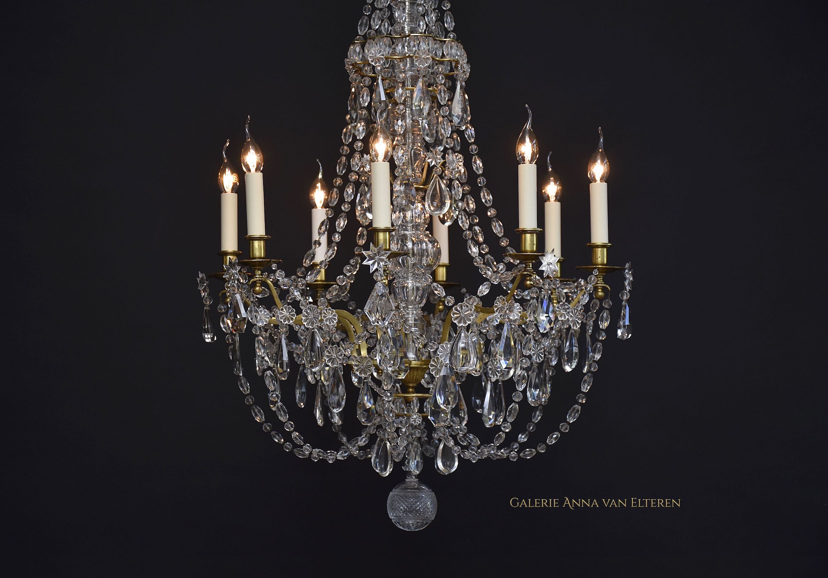 19th c. French chandelier in the style of Louis XVI