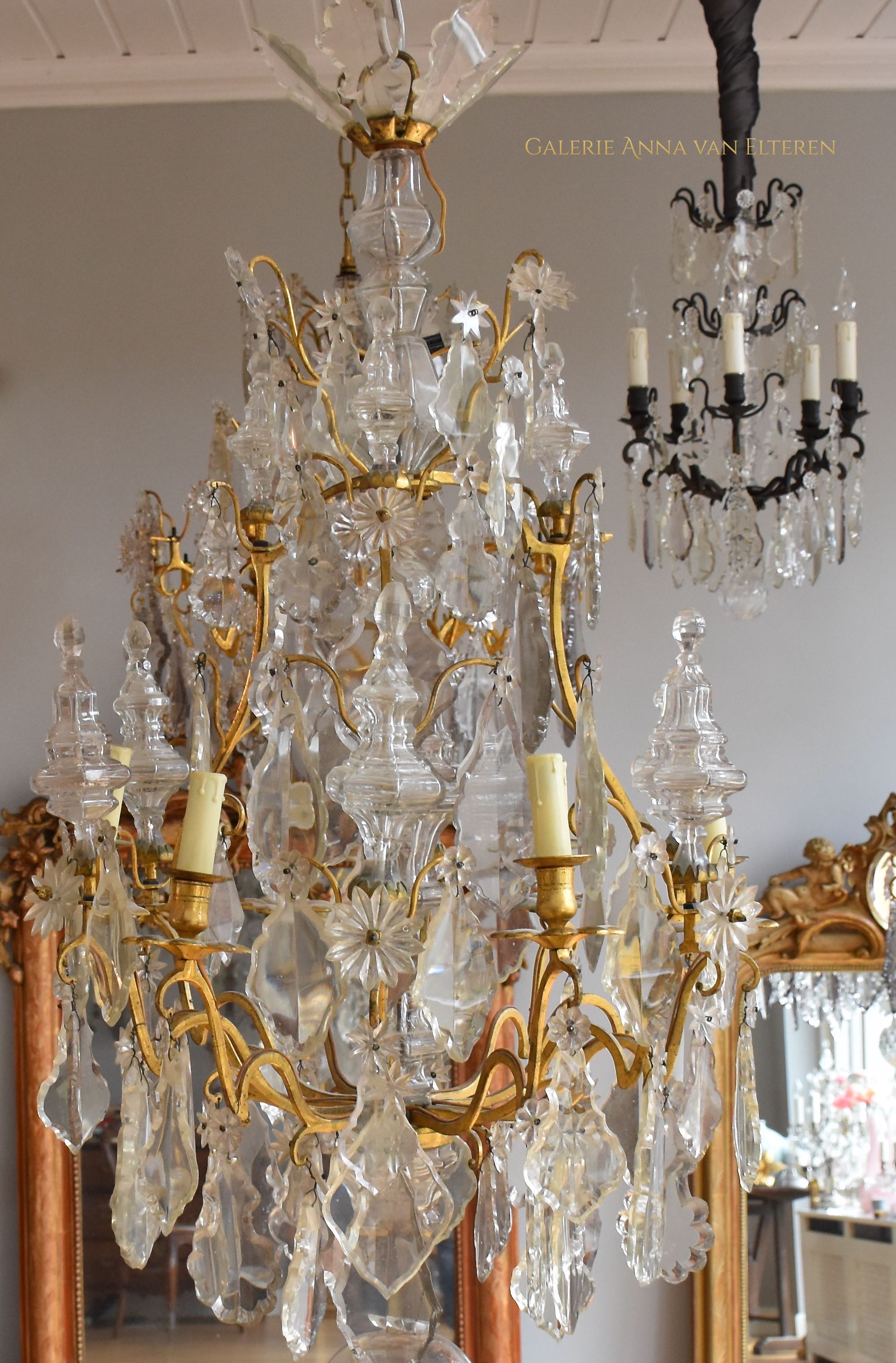 Gilt bronze chandelier