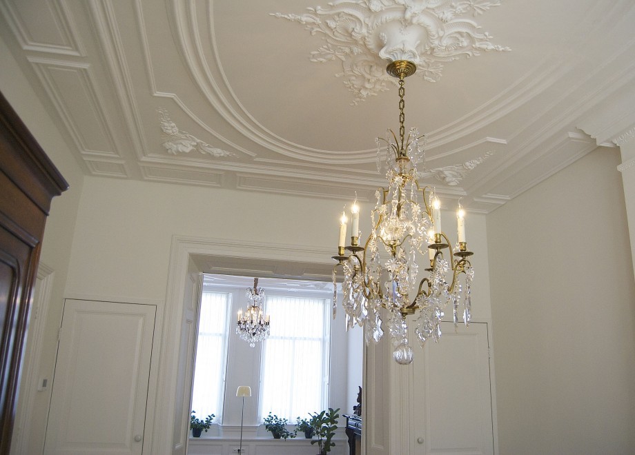 French chandeliers in the living room